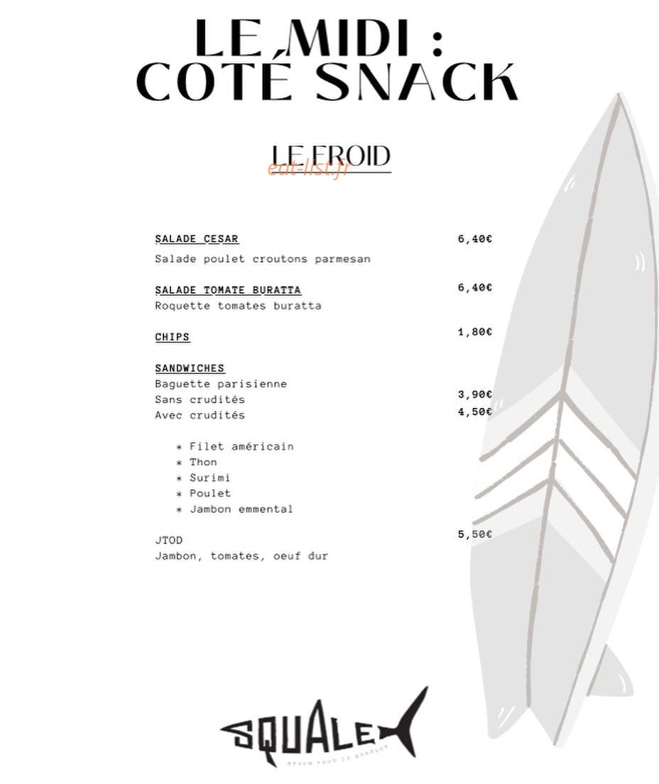 Le Squale — carte page 1