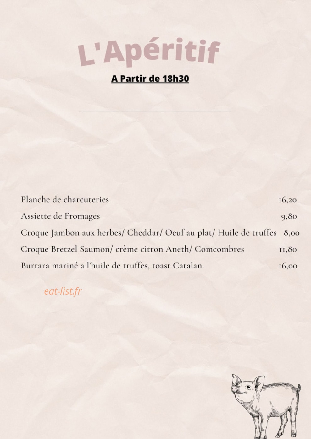 O' 3 Petits Cochons — carte page 4