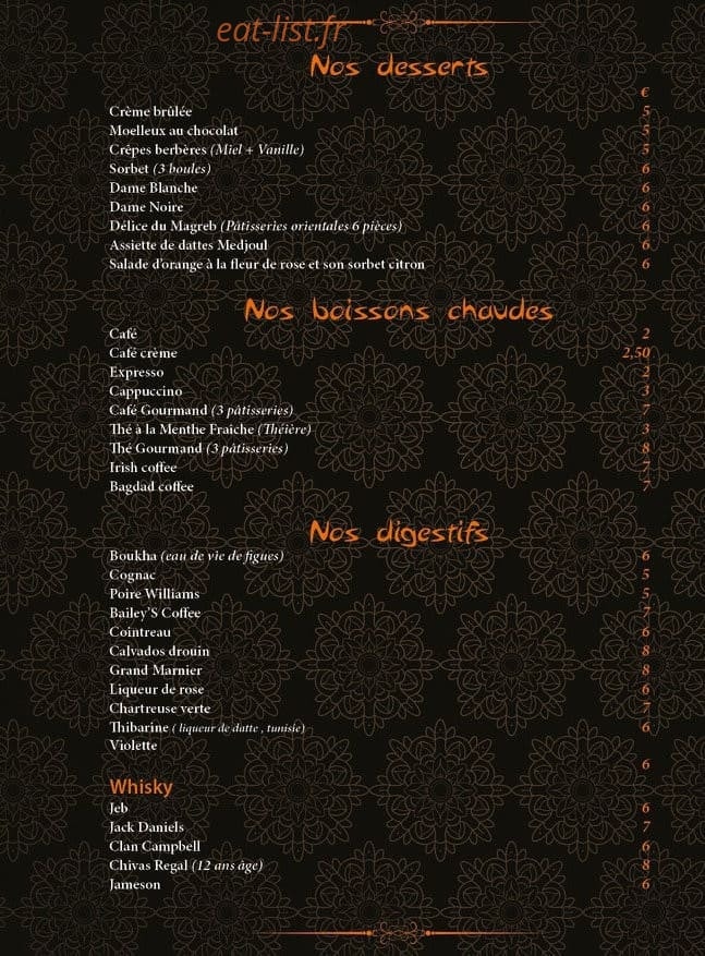 Couscous pirouss — carte page 6