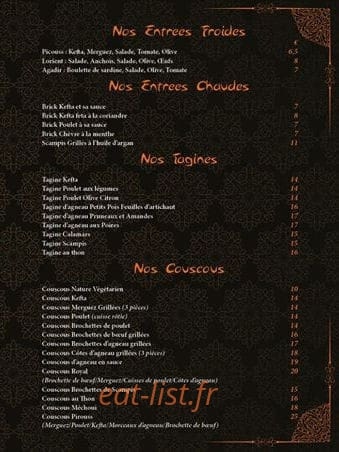 Couscous pirouss — carte page 4