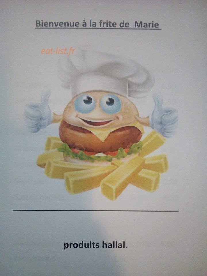 La frite de Marie — carte page 1