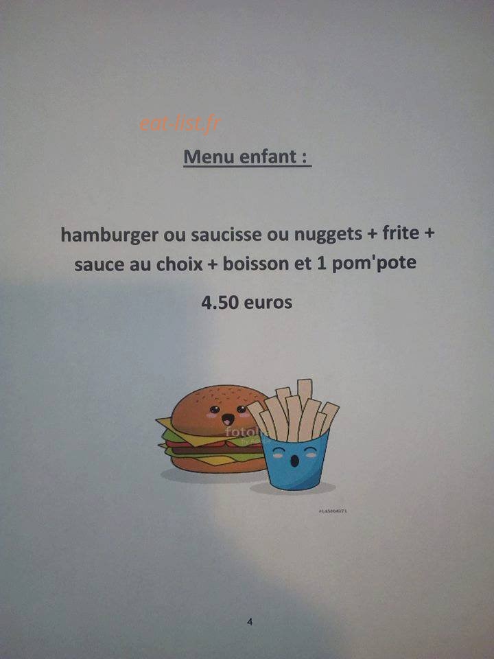 La frite de Marie — carte page 4