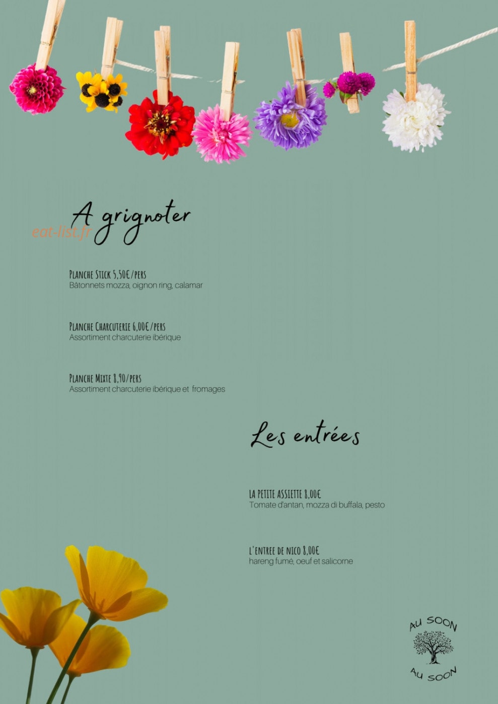 Au Soon — carte page 1