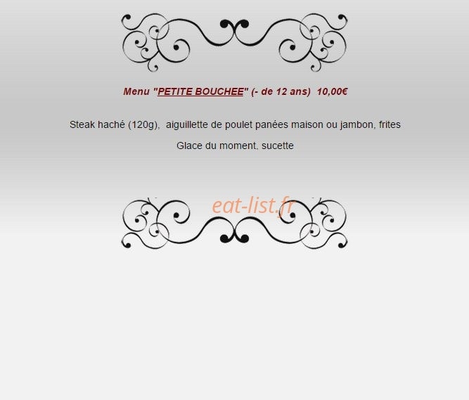 Les Bouchées Doubles — carte page 1