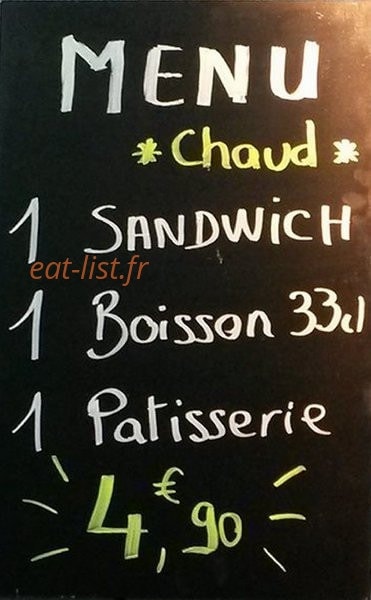 Carte et menu de Mister Pain à La Chapelle d'Armentieres — Le menu chaud