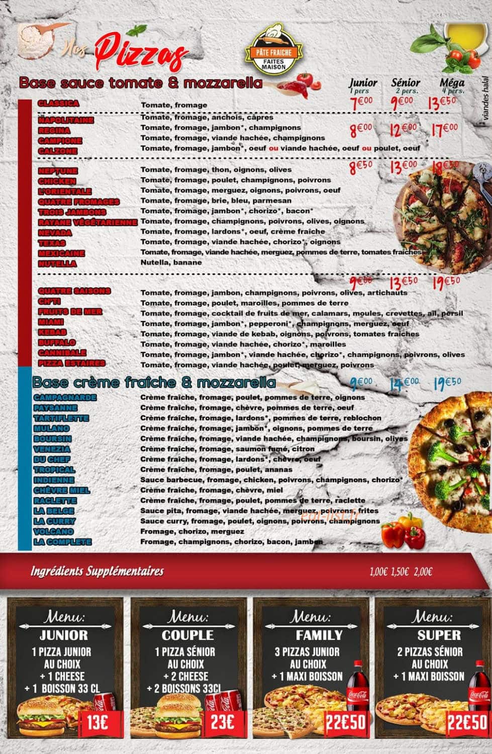 Pizza Estaires — carte page 2