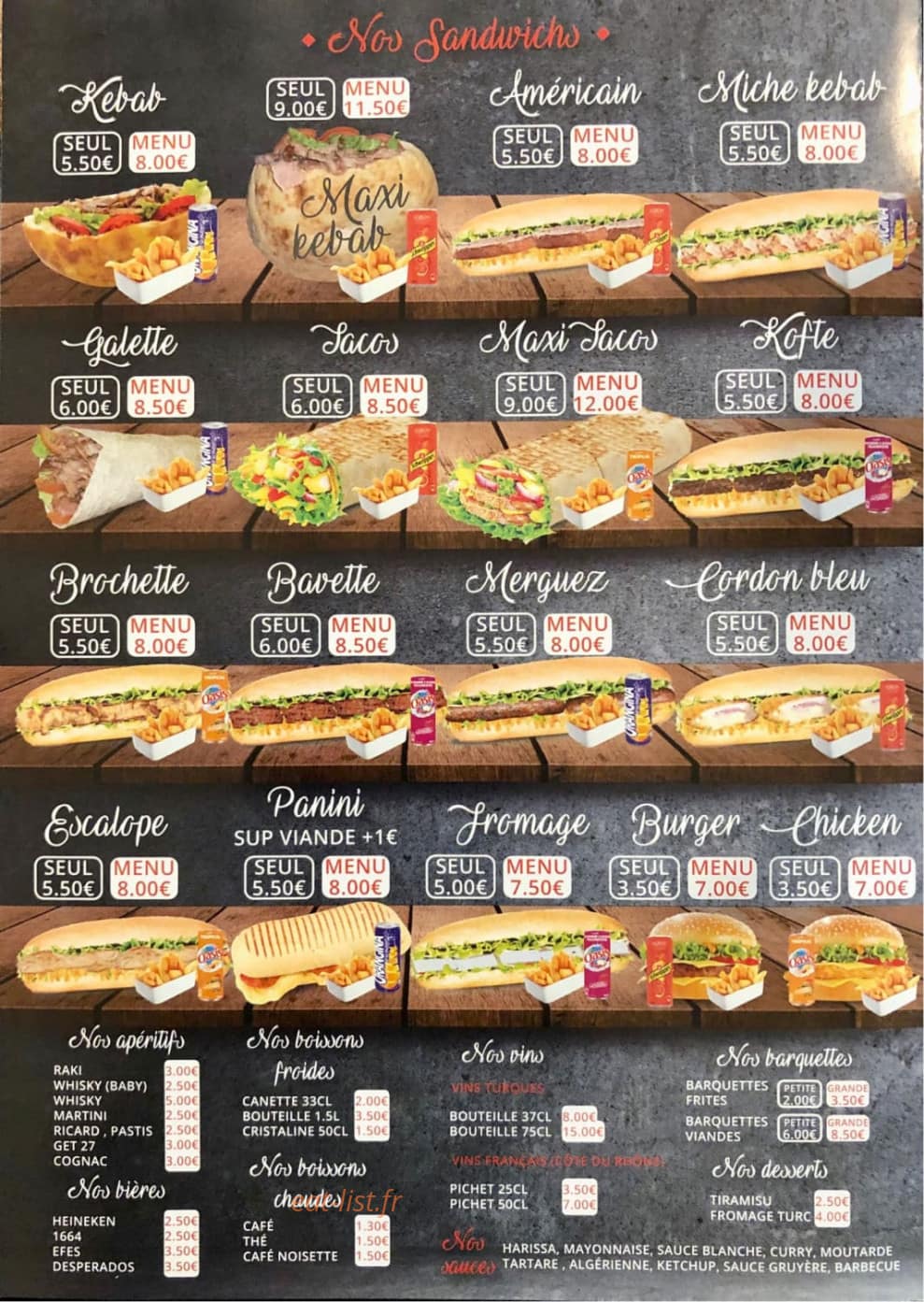Steakhouse Istanbul — carte page 1
