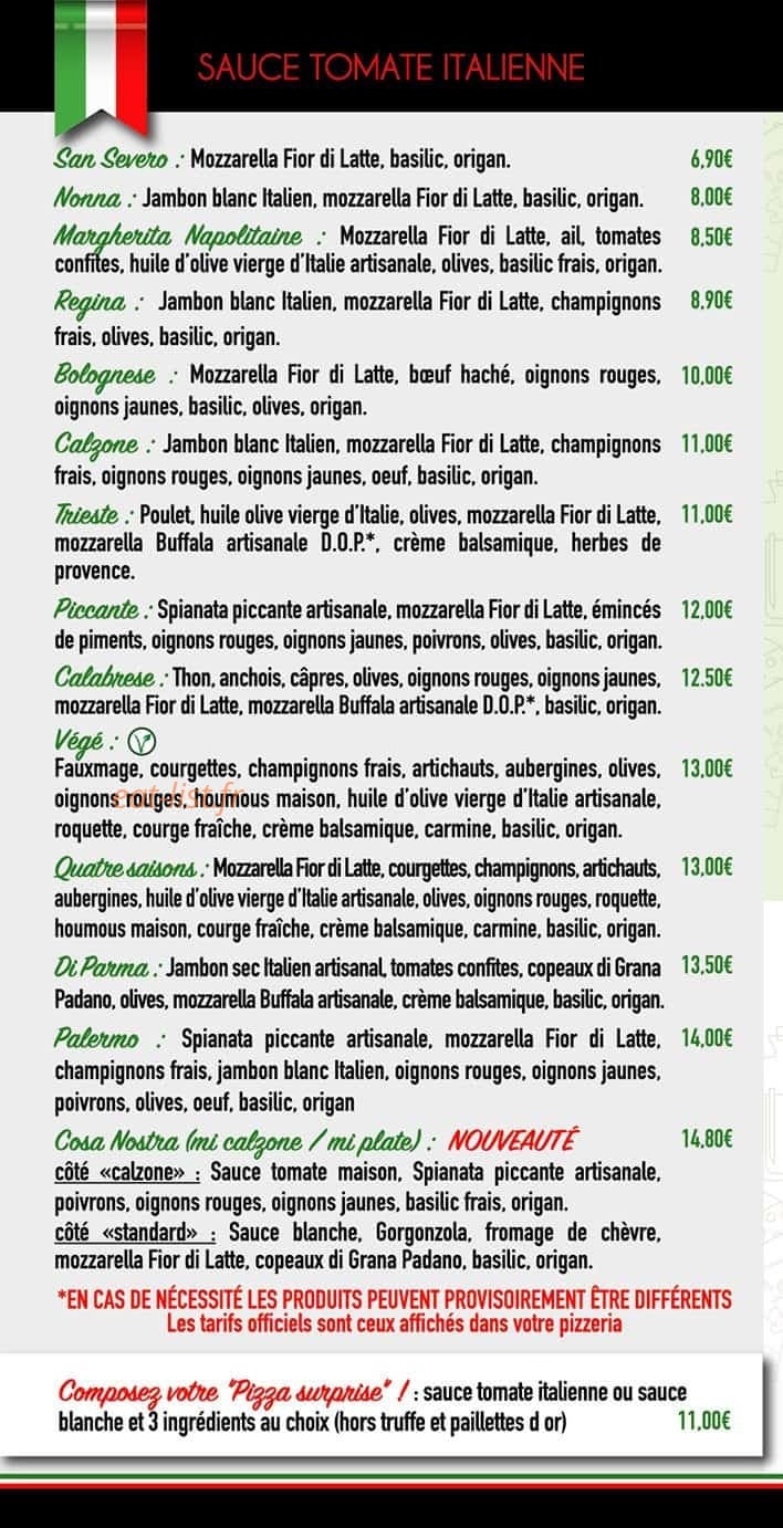 Biola Pizza — carte page 2