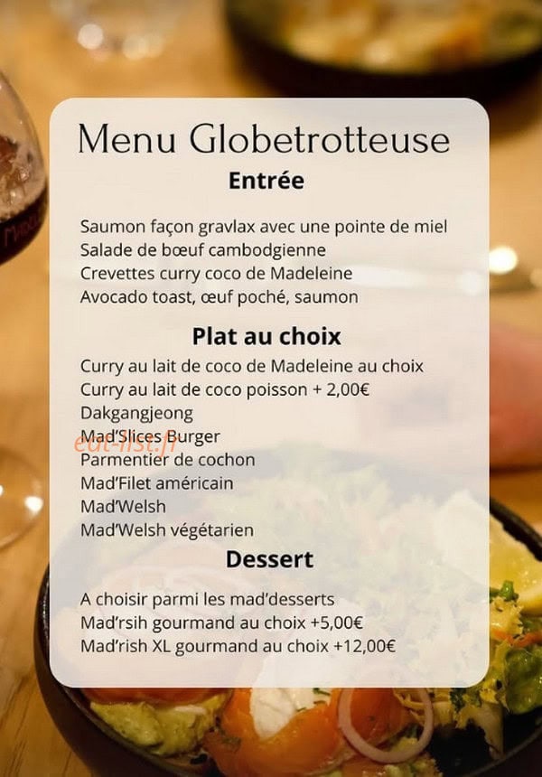 Chez Madeleine — carte page 1