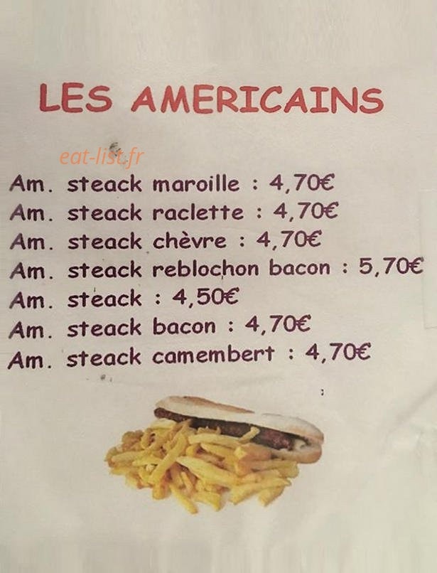 Friterie Chez Seb — carte page 2