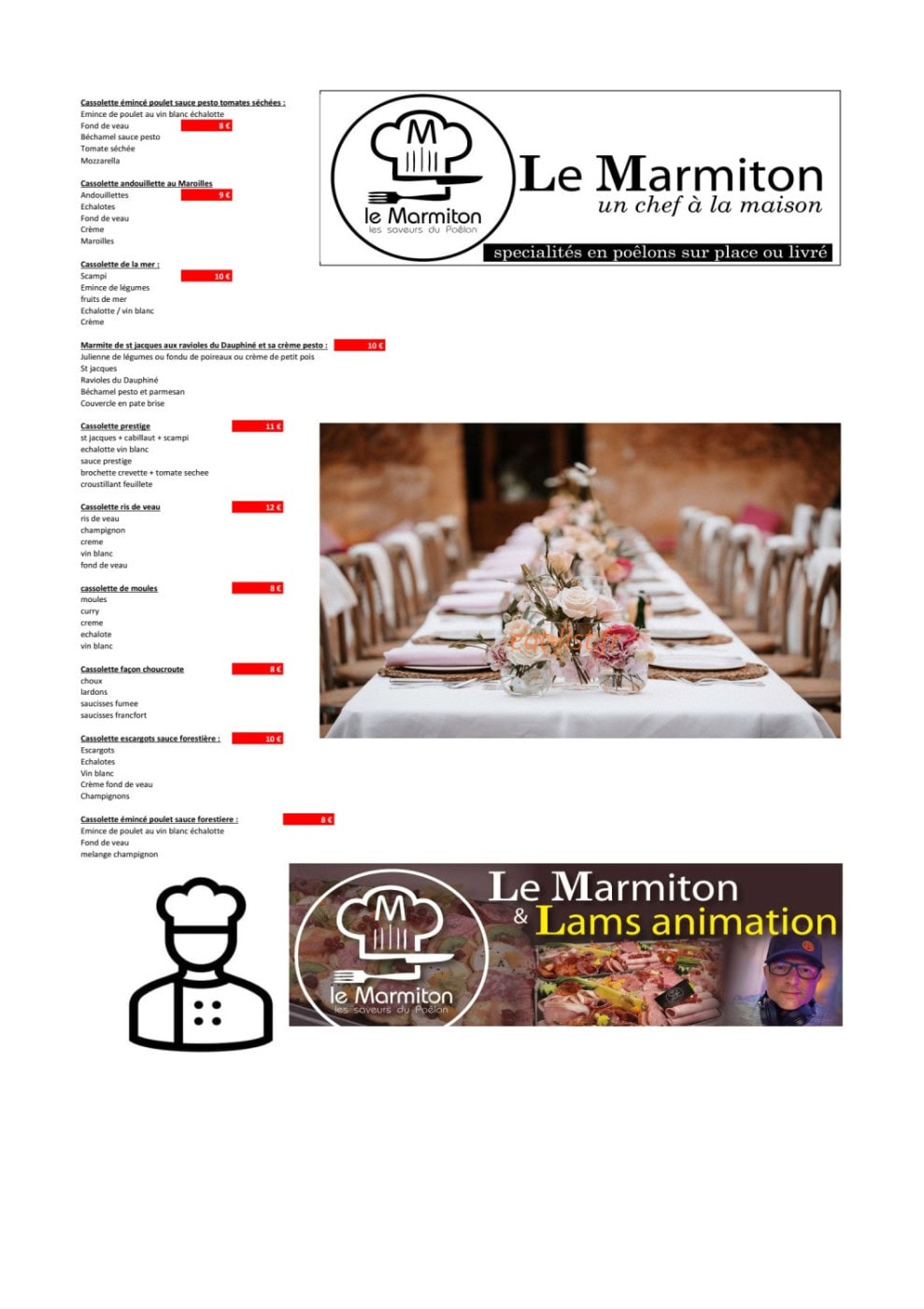 Le Marmiton — carte page 7