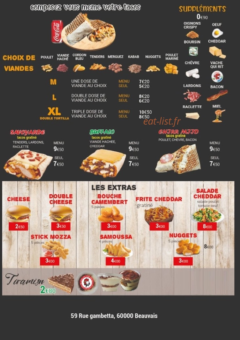 Best Chicken — carte page 3