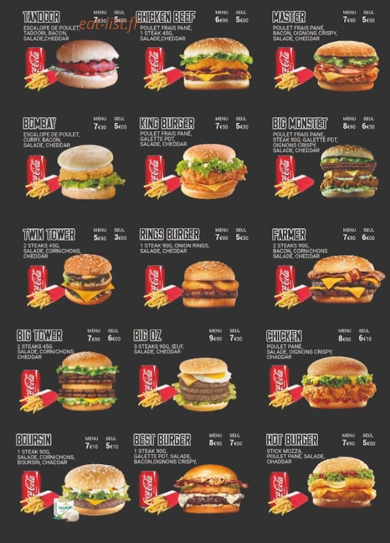 Best Chicken — carte page 2