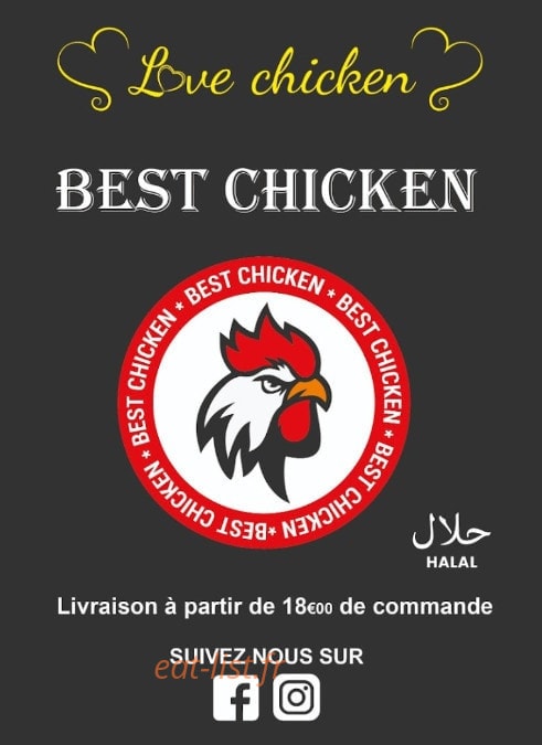 Best Chicken — carte page 1