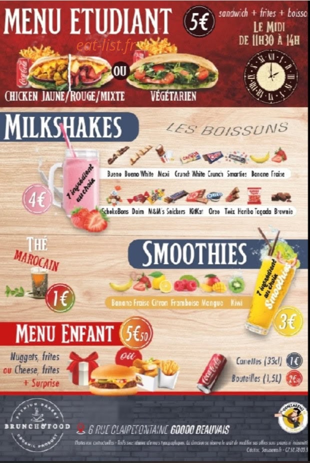 Brunch Food — carte page 3
