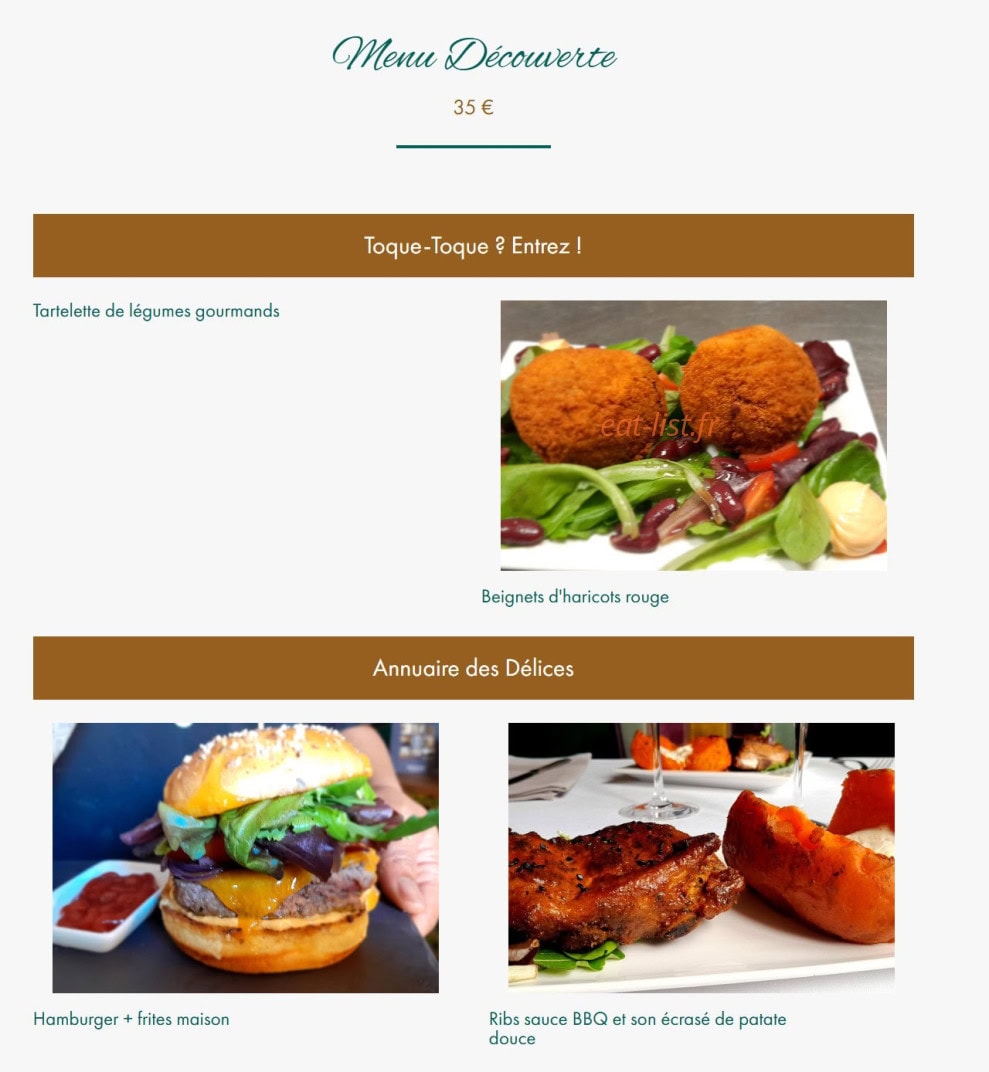 Chez Mamoune — carte page 3