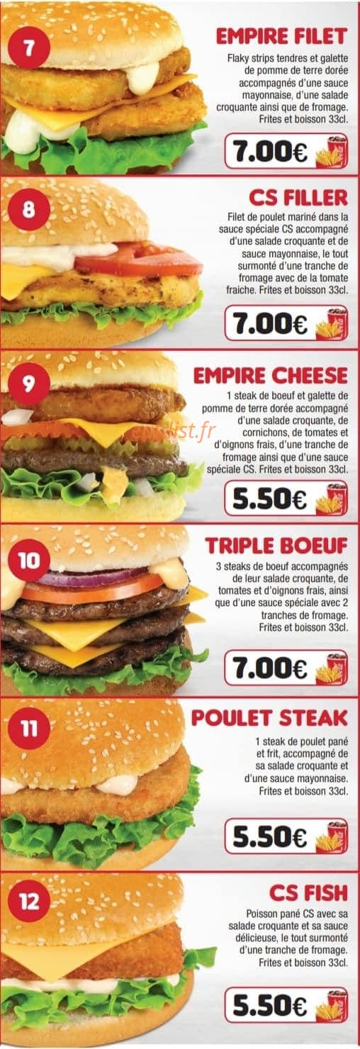 Chicken Spot — carte page 2