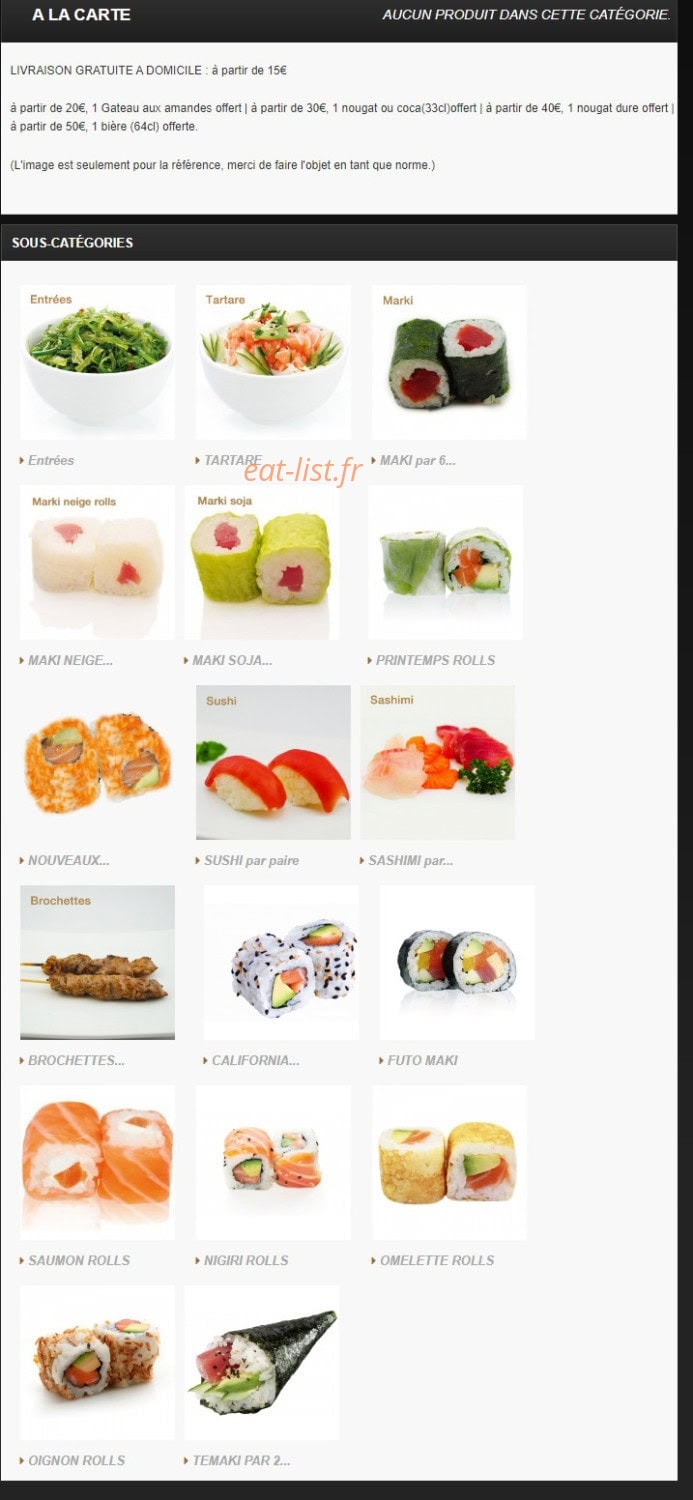 Eizosushi — carte page 1