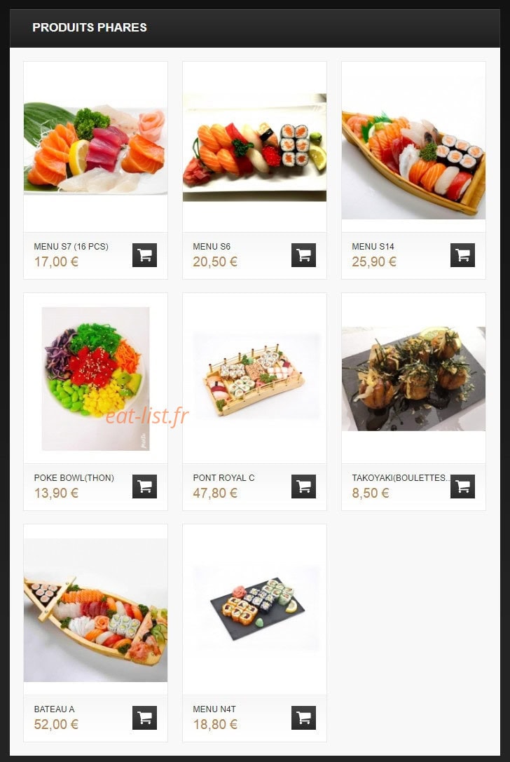 Eizosushi — carte page 3