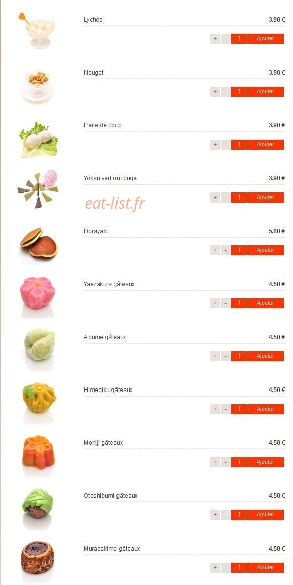 Itto Sushi — carte page 18
