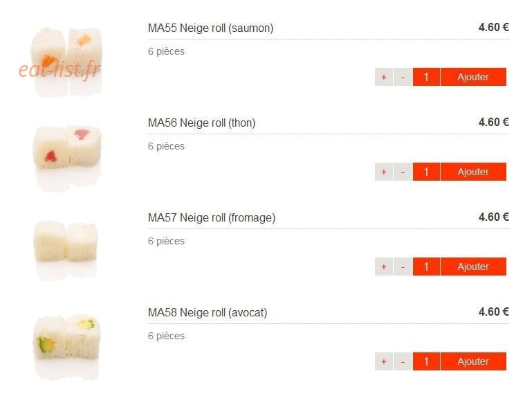 Itto Sushi — carte page 15