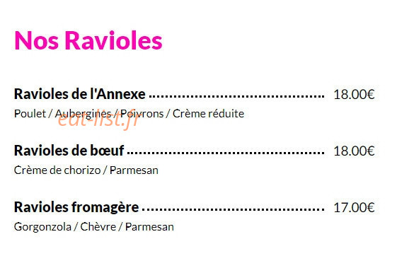 L'Annexe de Chez Ludo — carte page 6