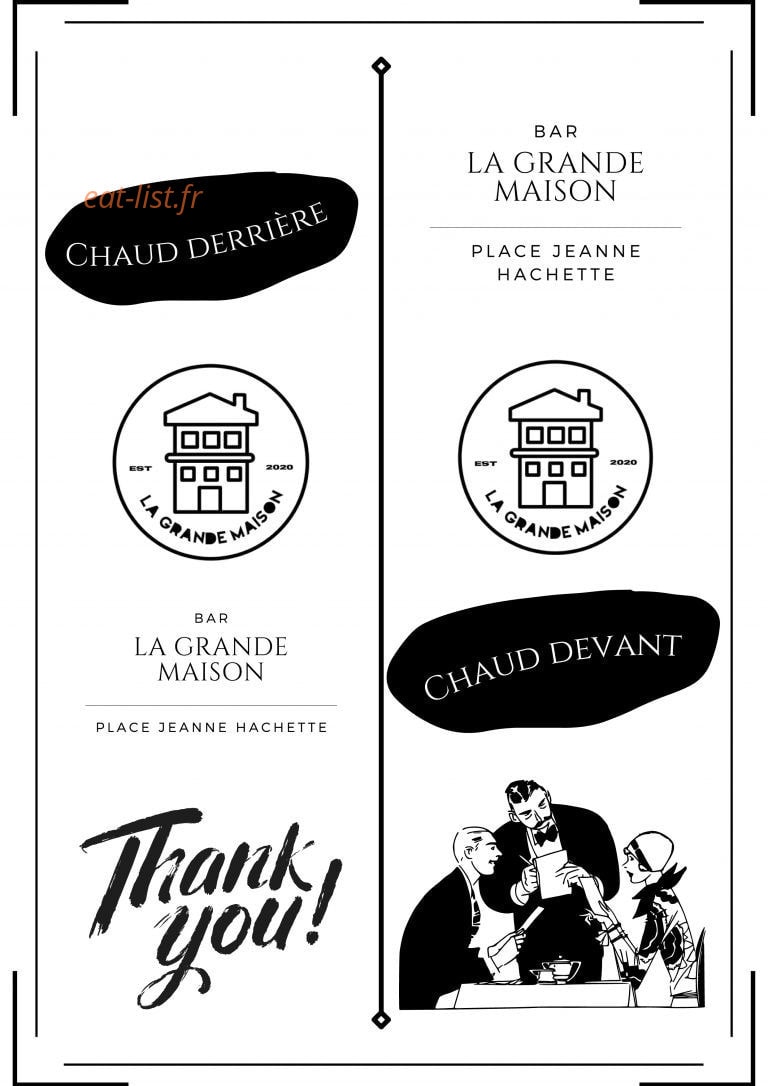 La Grande Maison — carte page 1