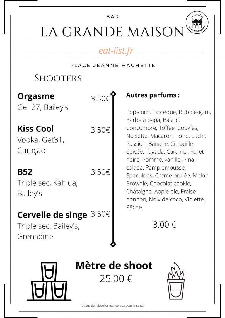 La Grande Maison — carte page 6