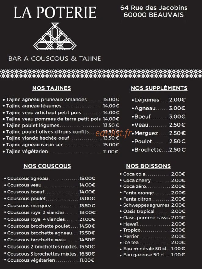 La Poterie — carte page 1