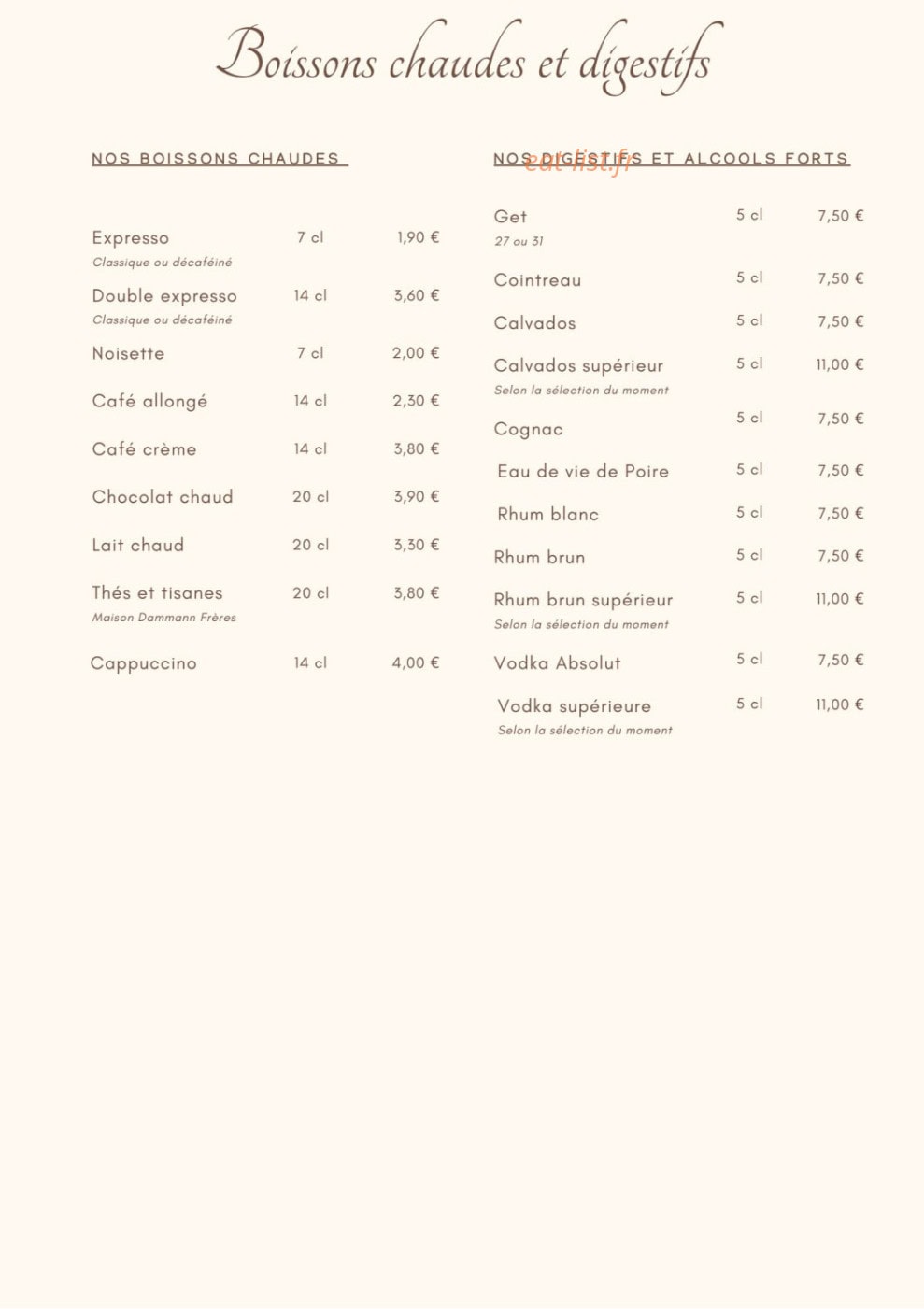 La Table du 13 — carte page 7