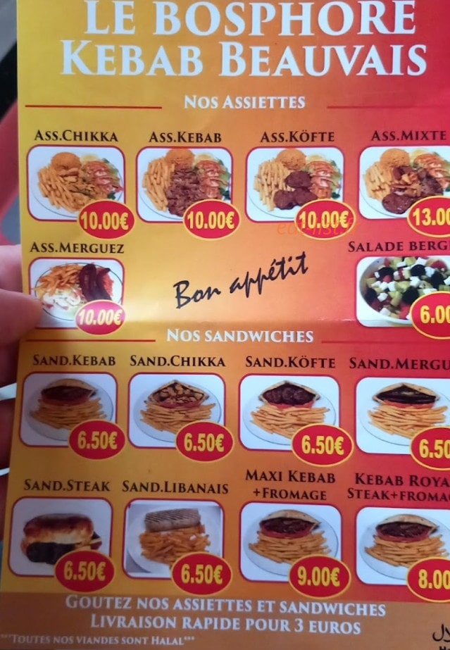 Le Bosphore — carte page 1
