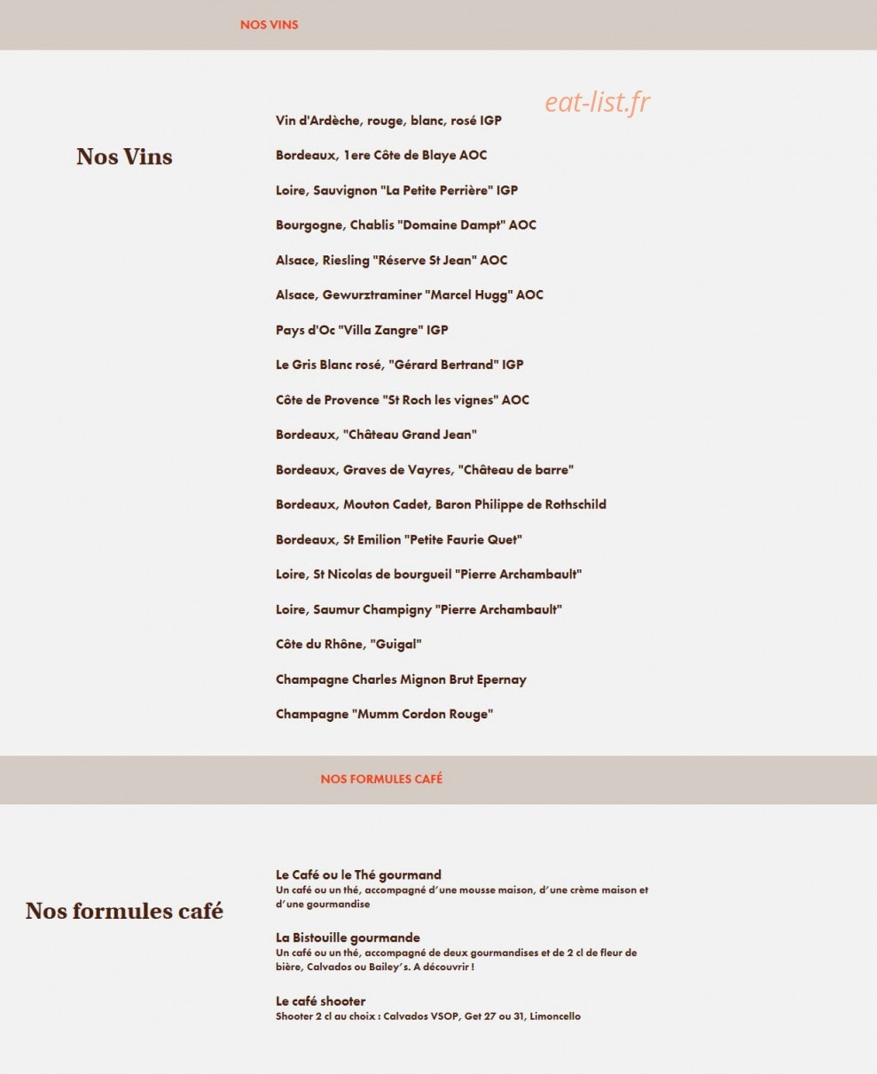 Le Comptoir du Malt — carte page 15