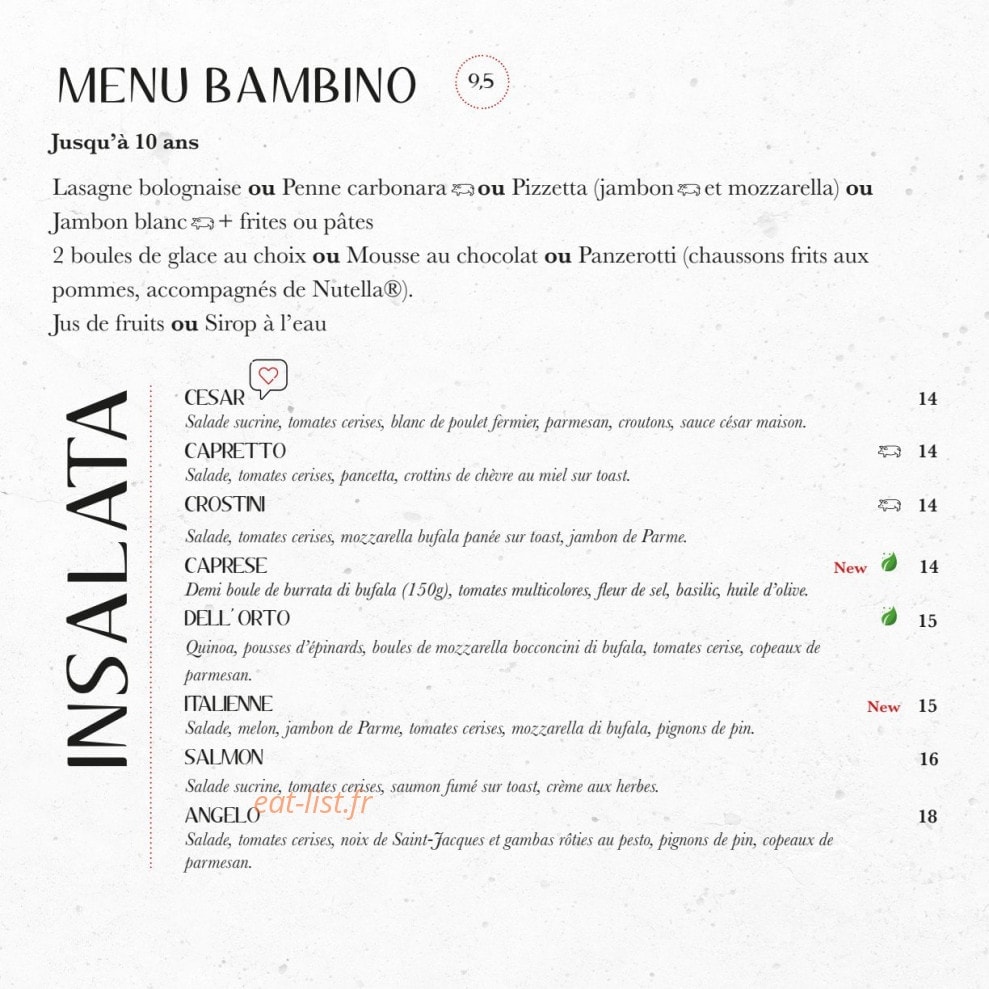 Le Comptoir Italien — carte page 3