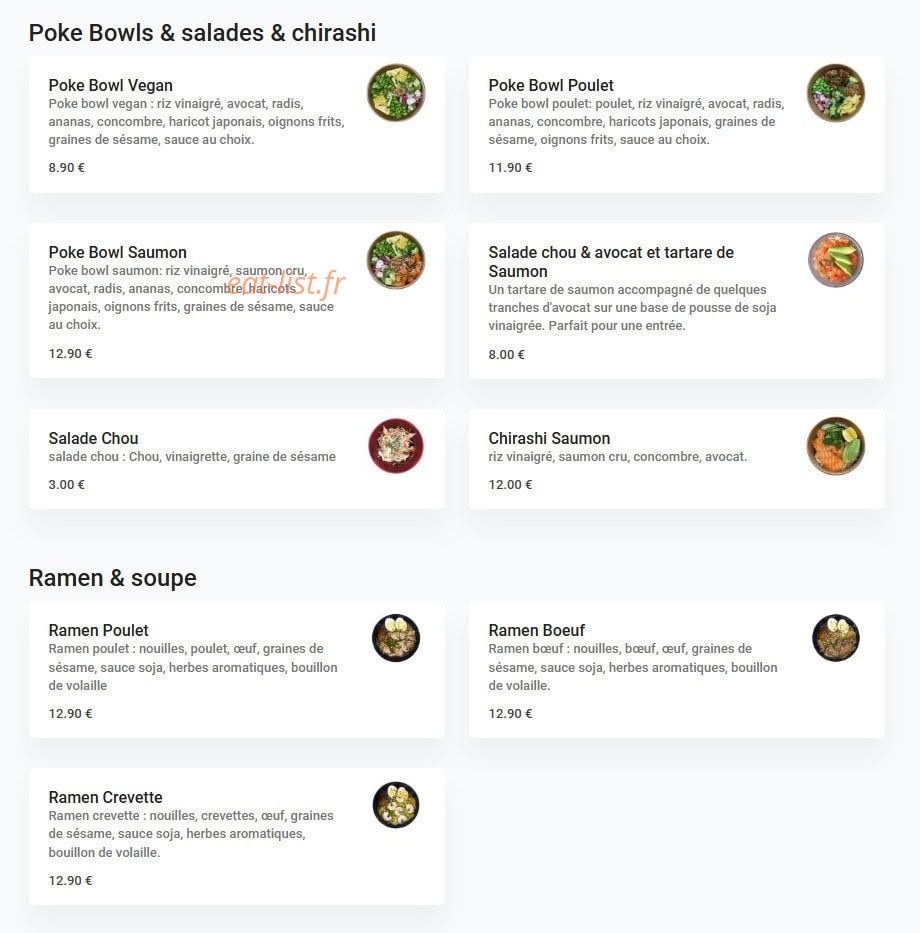 Le Kyoto — carte page 2