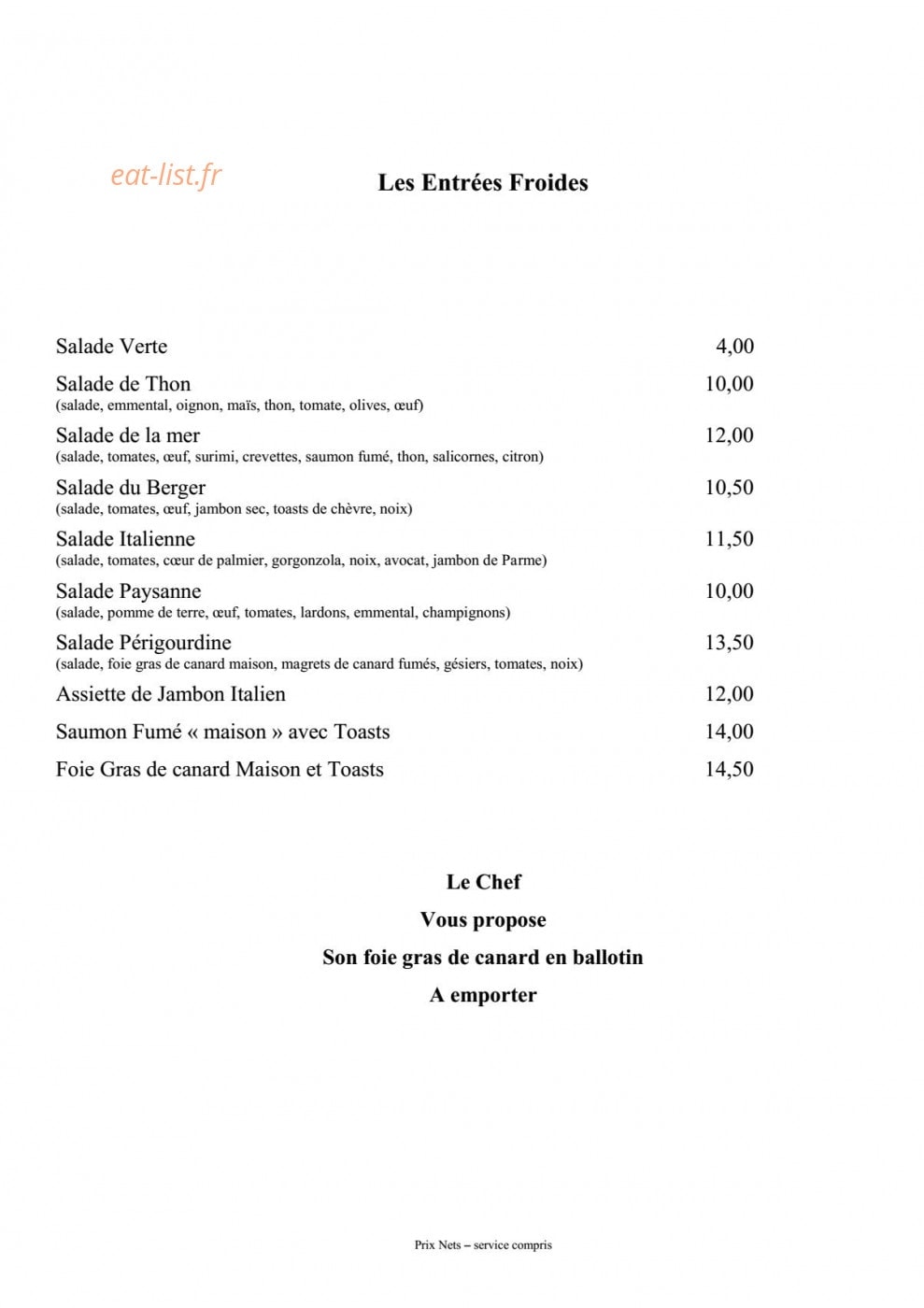 Le San Remo — carte page 2