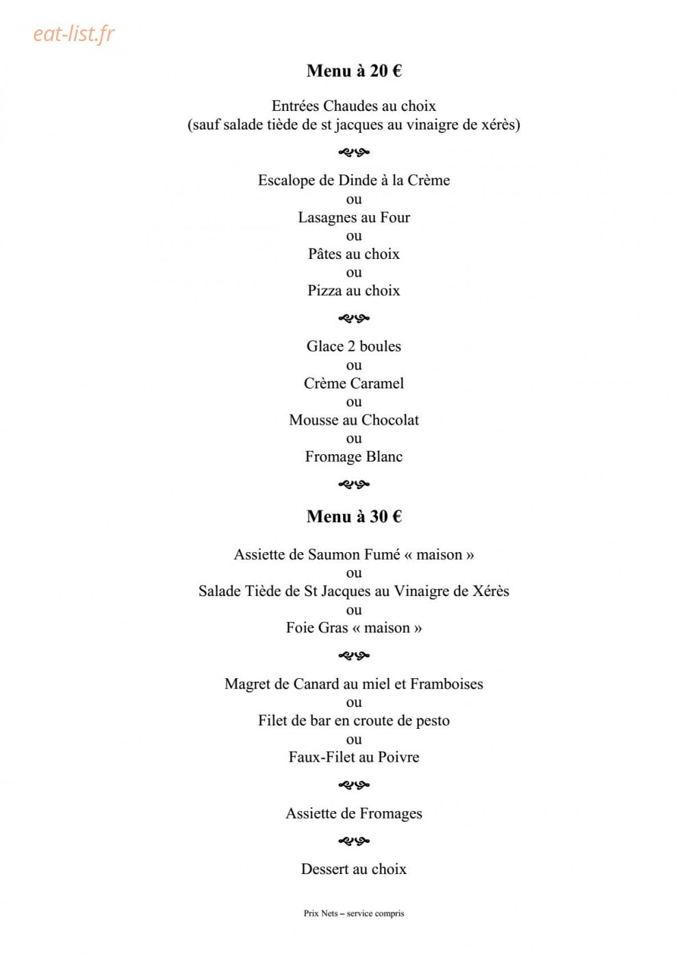 Le San Remo — carte page 1