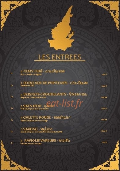 Le siam — carte page 1