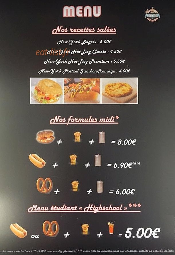 Lily's cake & coffee — carte page 1