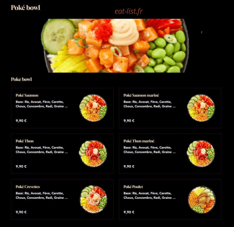 Miam Jap x Thai — carte page 16