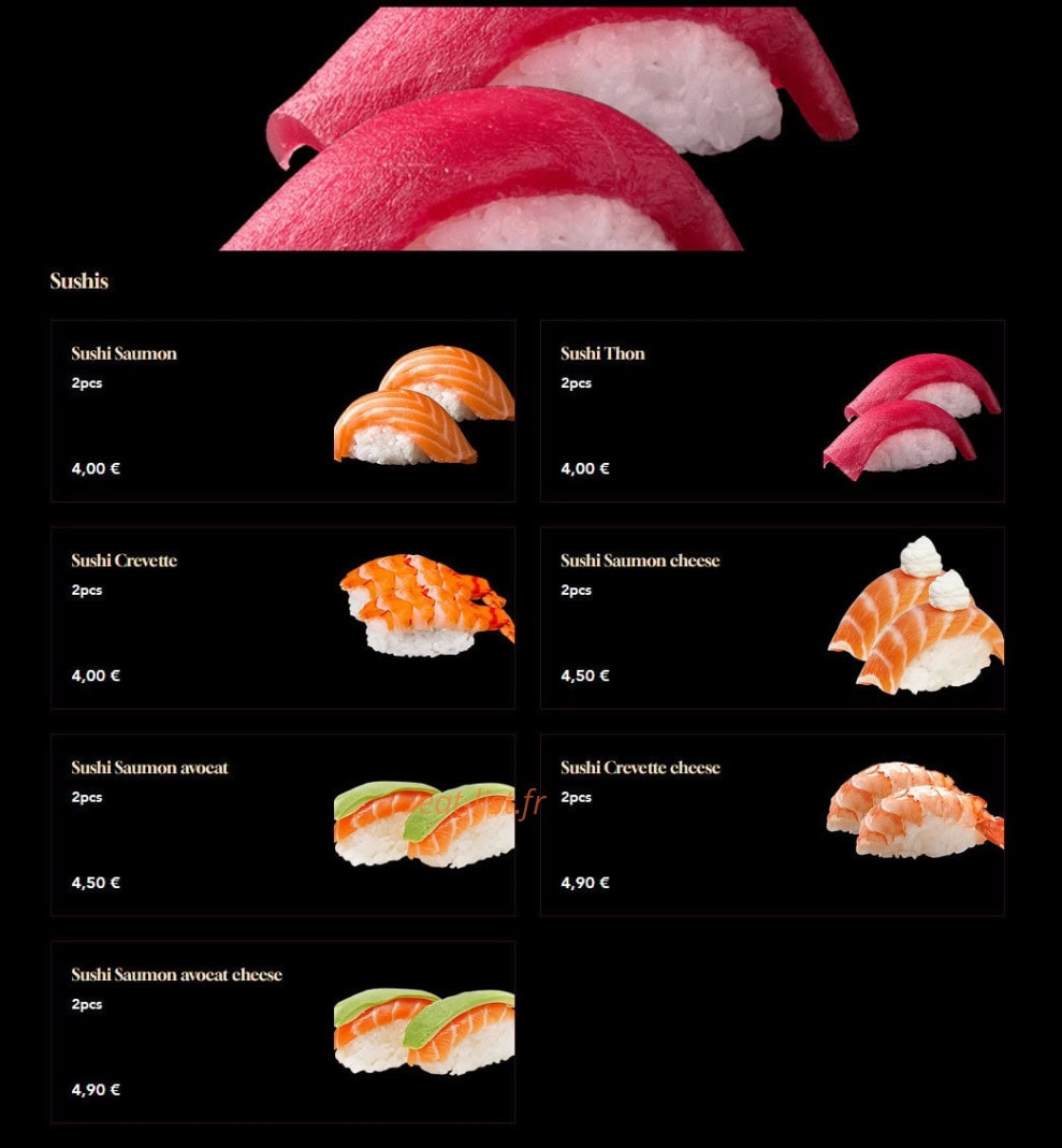 Miam Jap x Thai — carte page 5