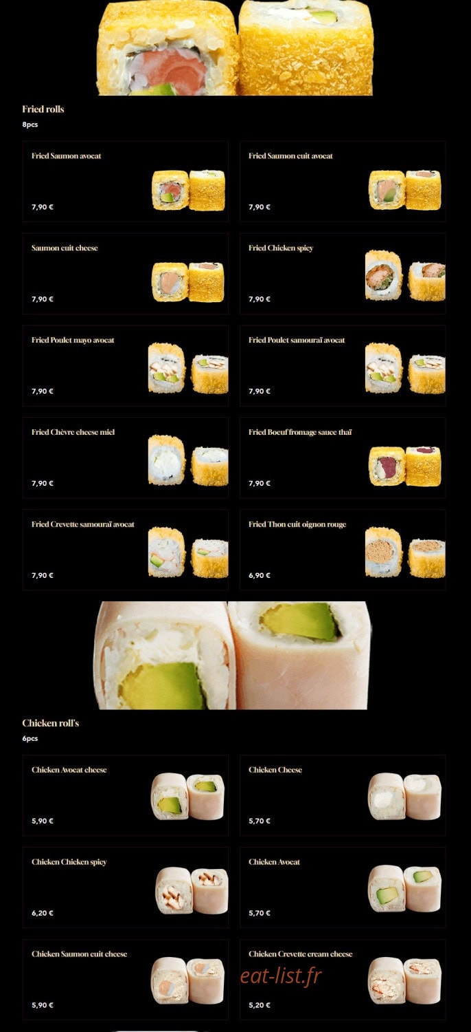 Miam Jap x Thai — carte page 12