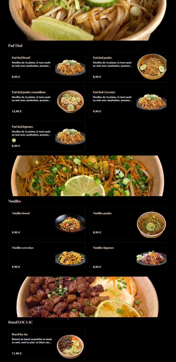 Miam Jap x Thai — carte page 15