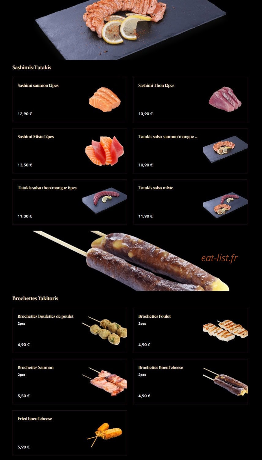 Miam Jap x Thai — carte page 4