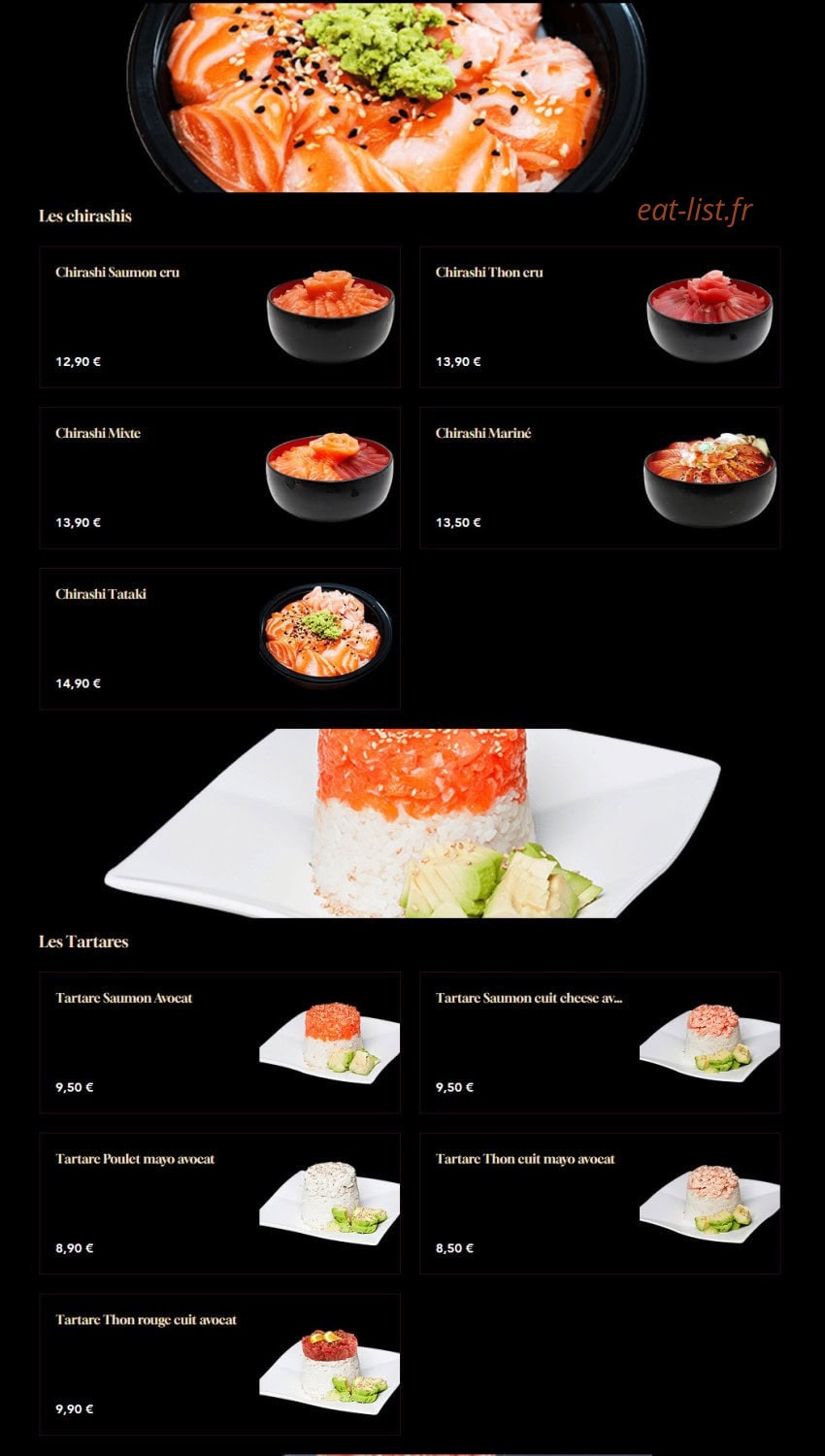 Miam Jap x Thai — carte page 3