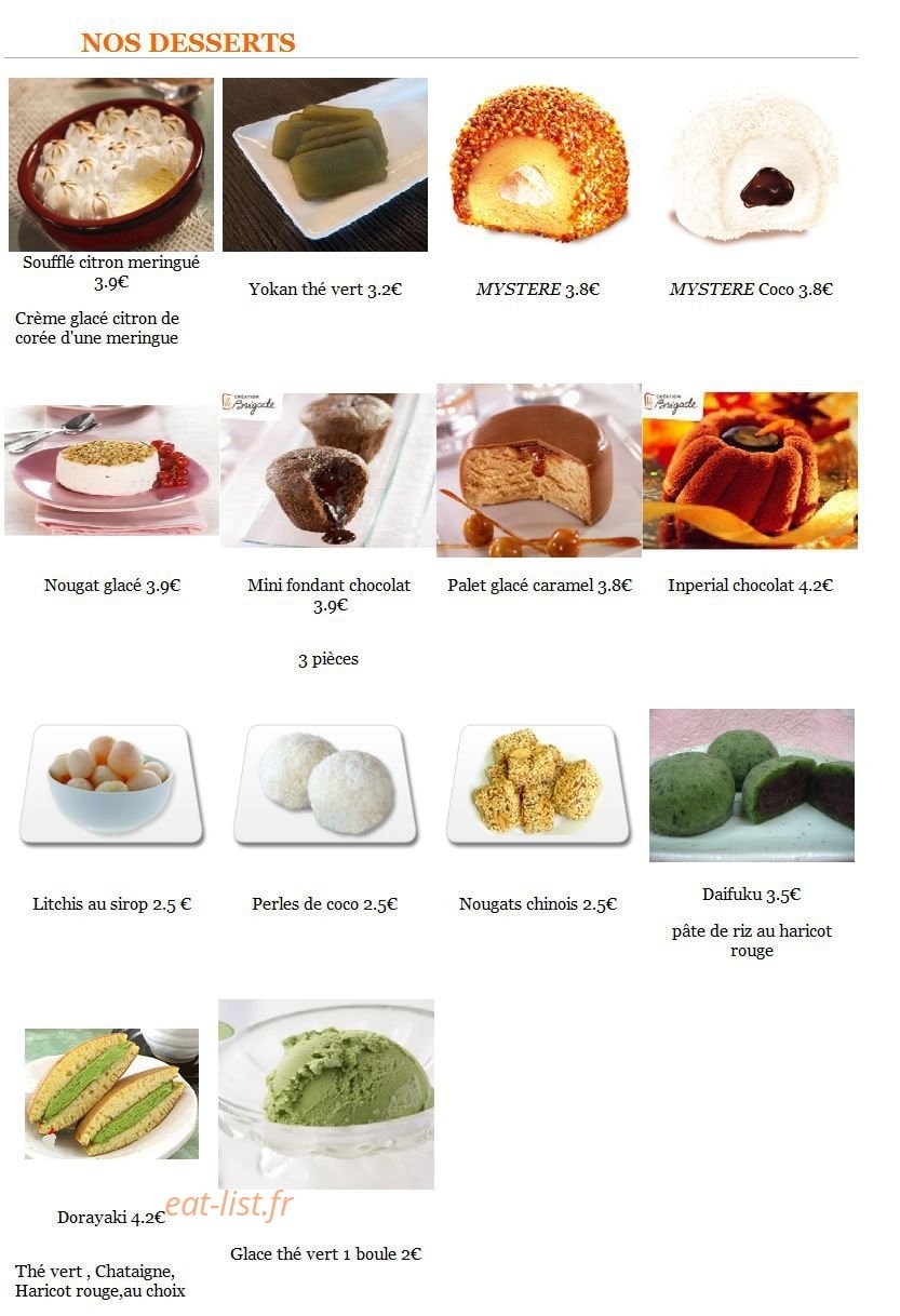 Ooyuki Sushi — carte page 7