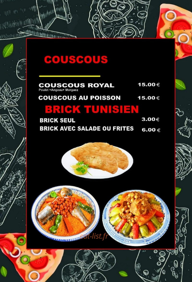 Perfecto Pizza — carte page 1