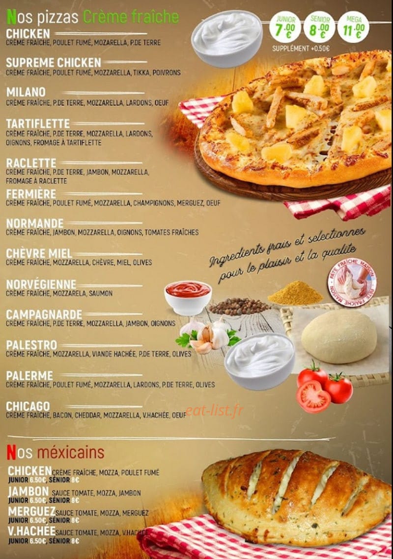 Pizzeria L'Avenue — carte page 3