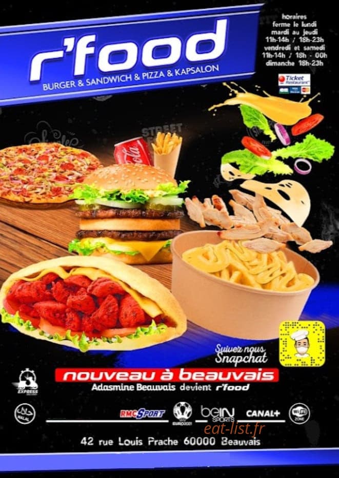 R'Food — carte page 1