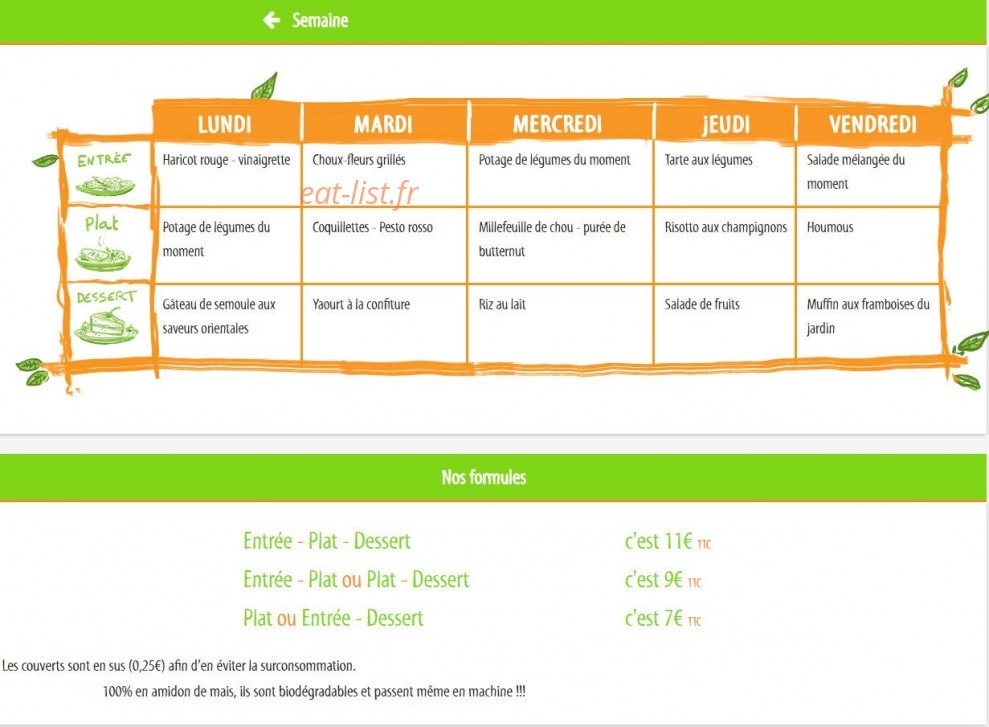 Rest'au Bureau — carte page 1