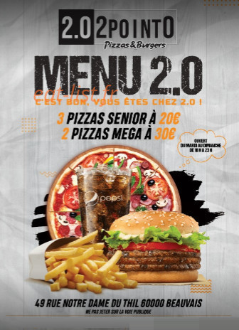 Restaurant 2.0 — carte page 1
